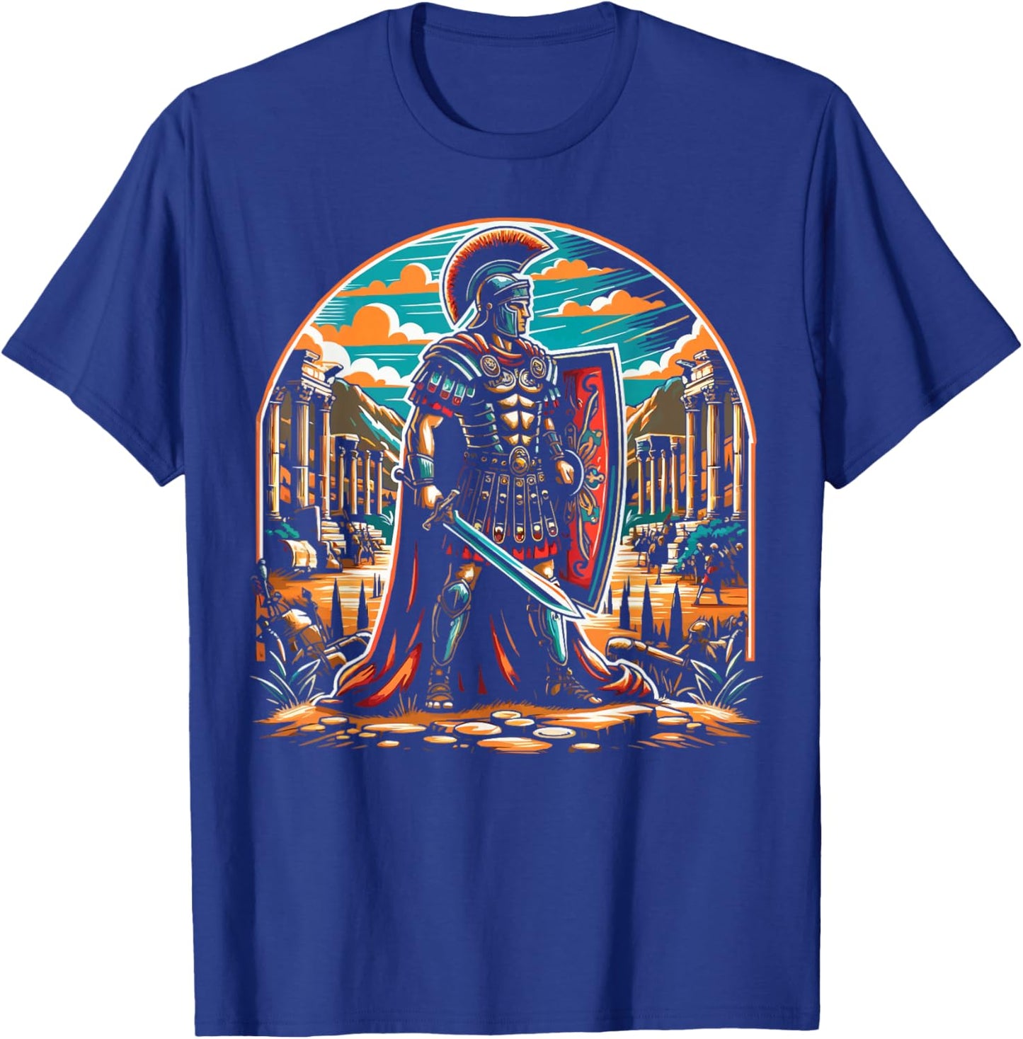 Roman Legionnaires Gladiator Ancient Rome Roman Empire T-Shirt - T-Shirt | Royal