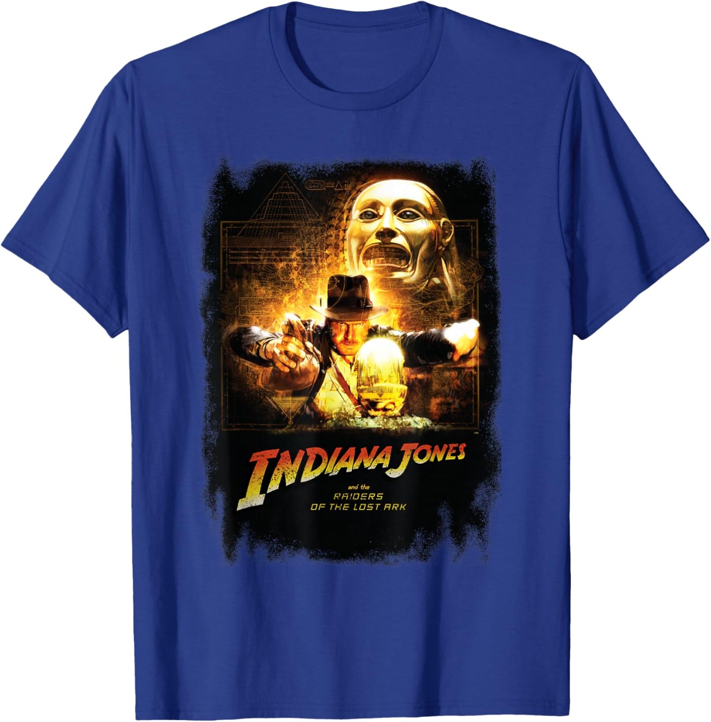Lucasfilm Indiana Jones Raiders of The Lost Ark Idol Scene T-Shirt - T-Shirt | Royal