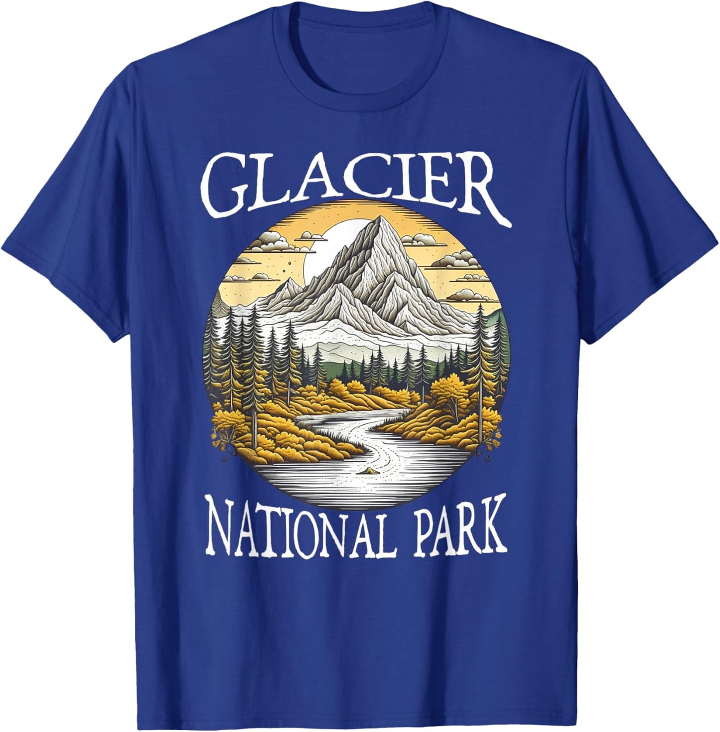 Glacier National Park T-Shirt - T-Shirt | Royal