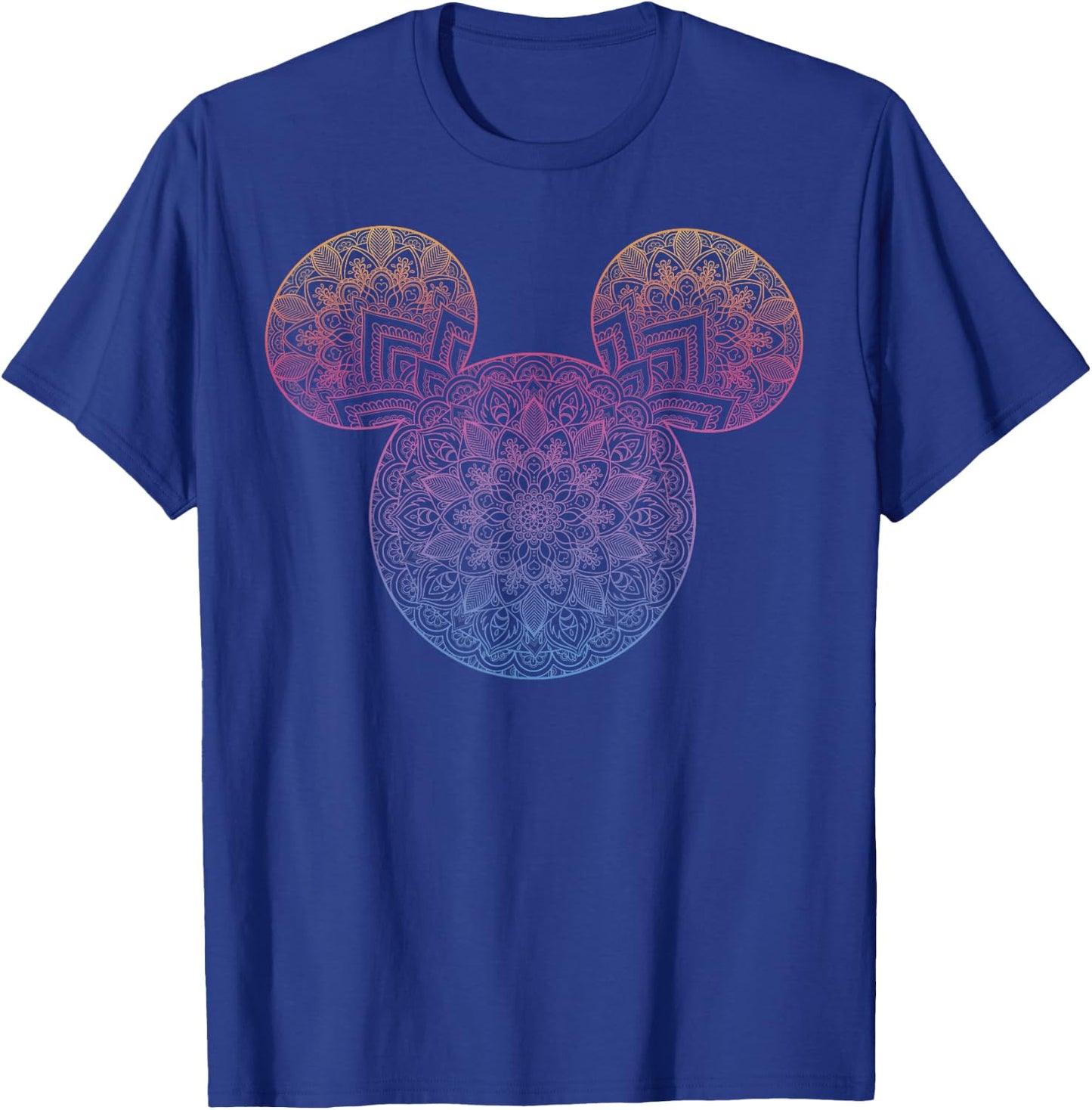 Disney Mickey and Friends Mandala Mickey Ears Small T-Shirt - T-Shirt | Royal