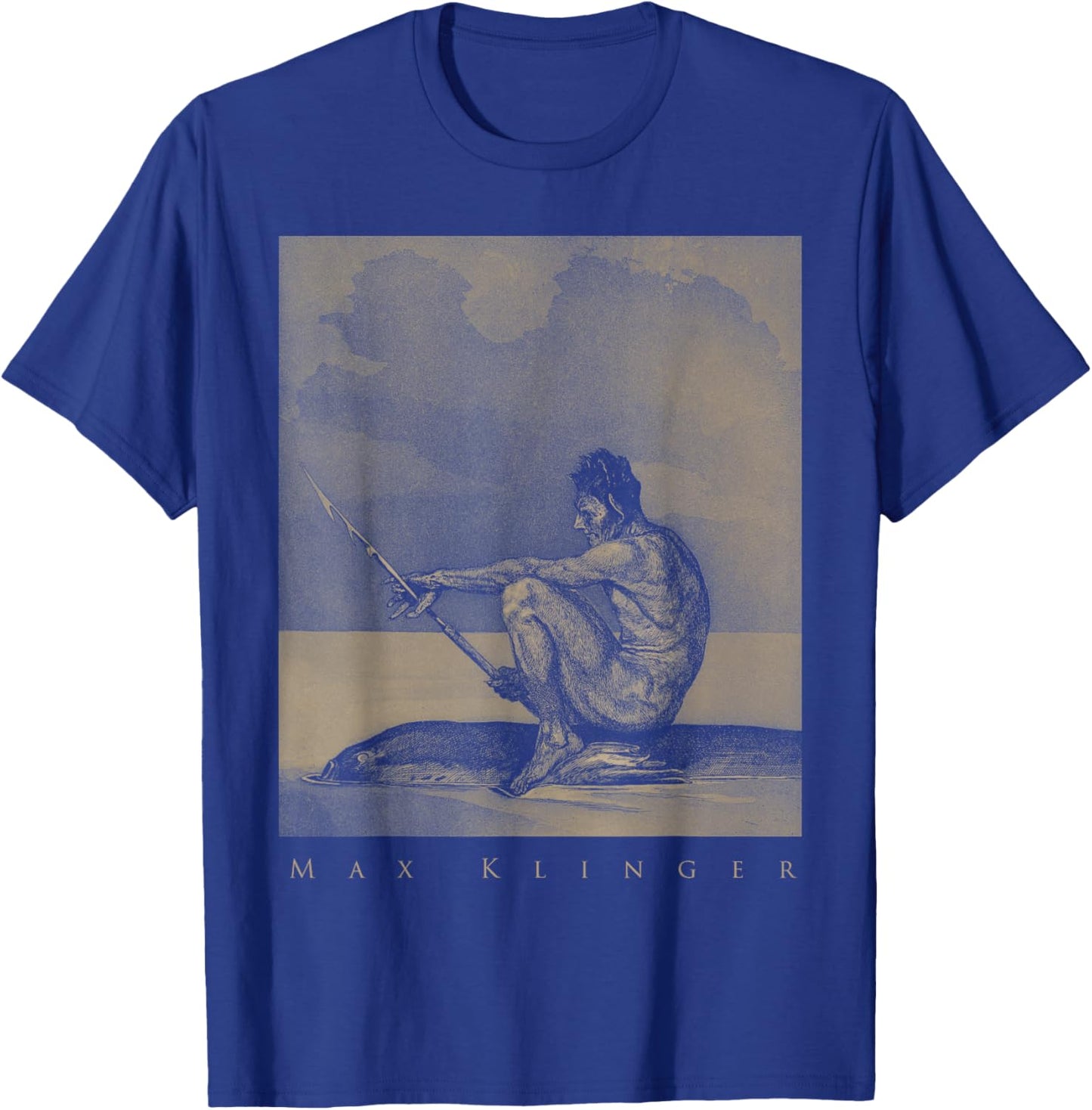 Max Klinger - Second future fish Art Symbolism Mysticism T-Shirt - T-Shirt | Royal