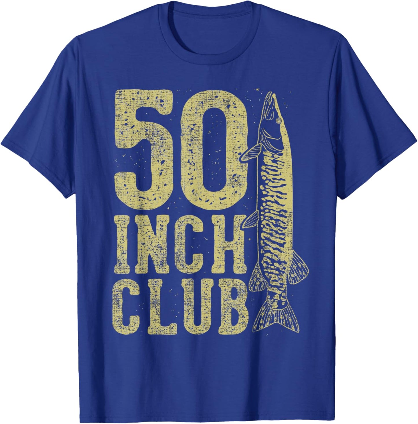50 Inch Club Musky Fishing T-Shirt - T-Shirt | Royal