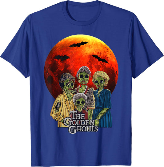 Vintage The Golden Ghouls Custom men Halloween 22 T-Shirt - T-Shirt | Royal