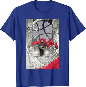 Marvel Comics Retro Classic Dr. Strange Epic Comic Scene T-Shirt - T-Shirt | Royal