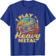 I Play Heavy Metal - Colorful Retro Baritone Marching Band T-Shirt - T-Shirt | Royal