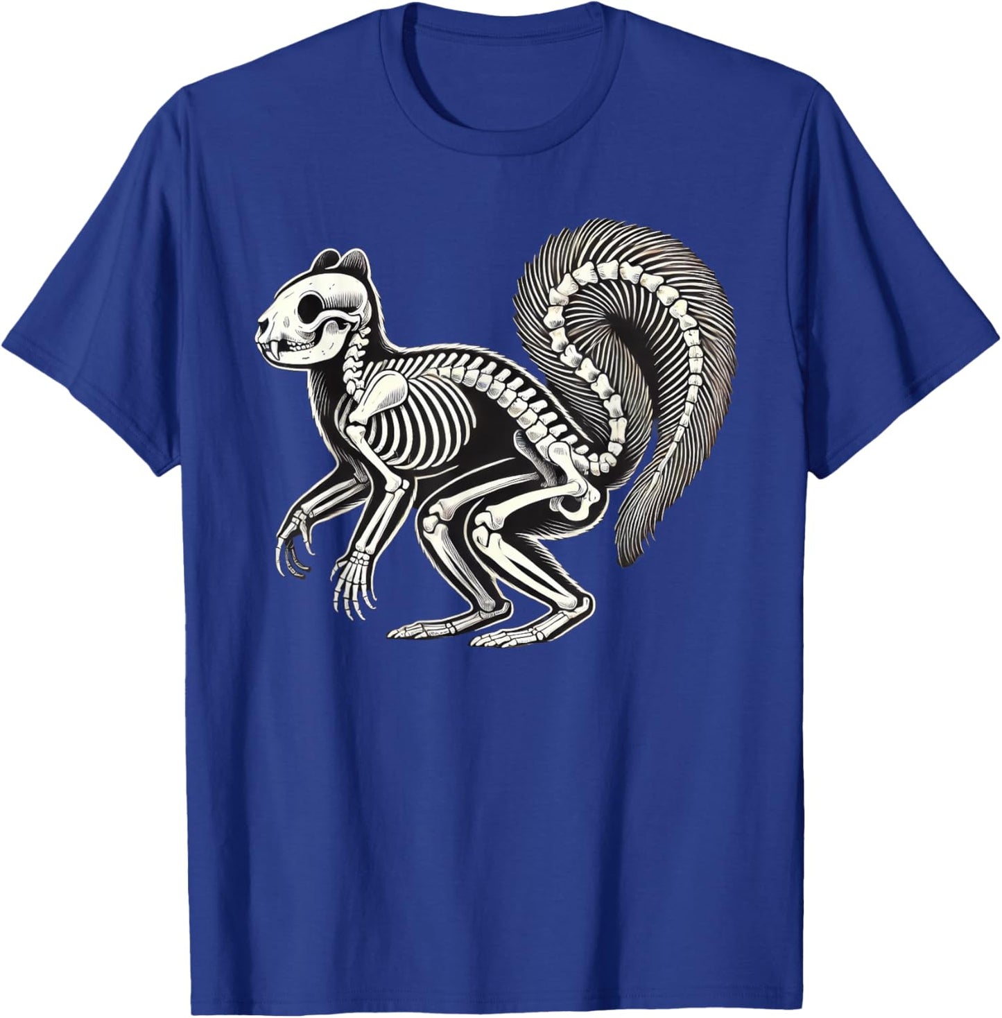 Squirrel Skeleton Halloween T-Shirt - T-Shirt | Royal