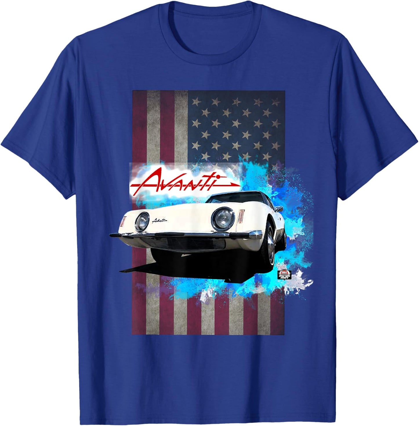Avanti by Studebaker Americas Finest Sports Car T-Shirt - T-Shirt | Royal