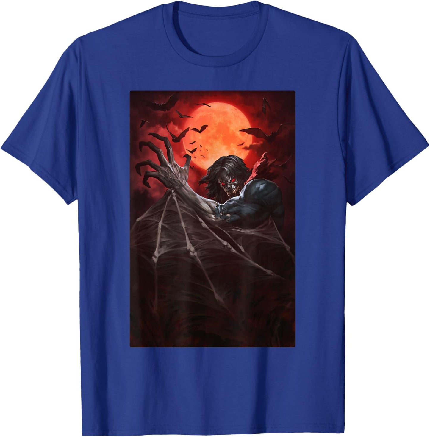 Marvel Morbius Painted Portrait T-Shirt - T-Shirt | Royal
