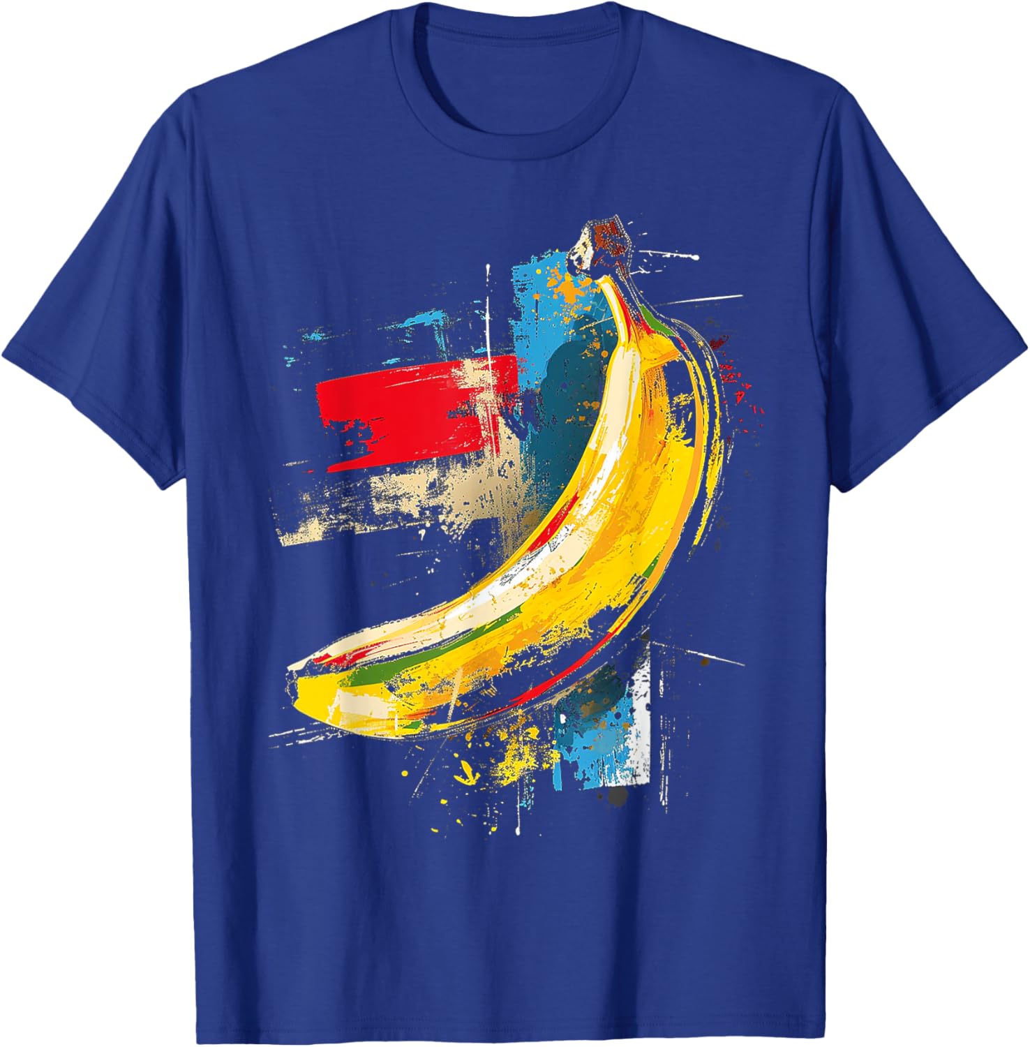 Artwork Fruit Motif Banana Art T-Shirt - T-Shirt | Royal