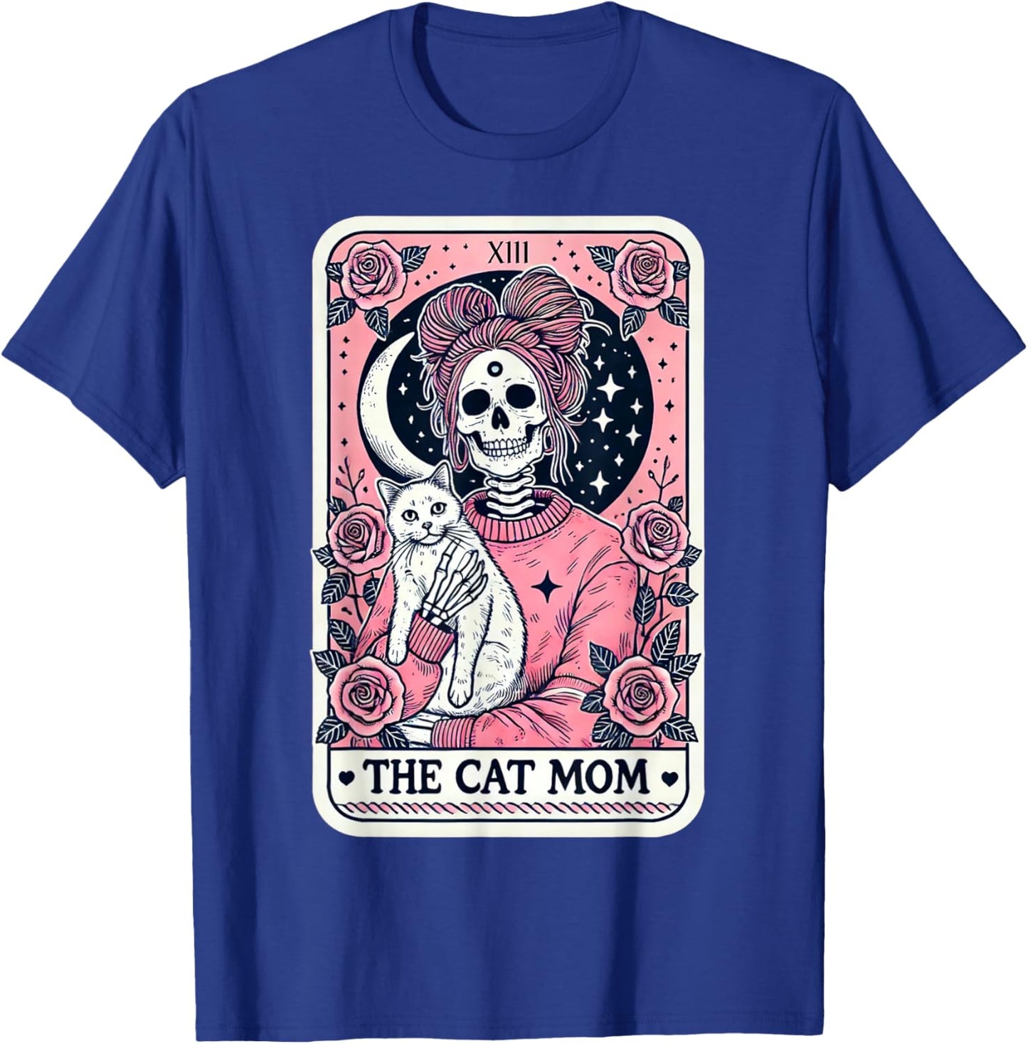 The Cat Mom Tarot Card: Mothers Day Cat Lover Men Women T-Shirt - T-Shirt | Royal