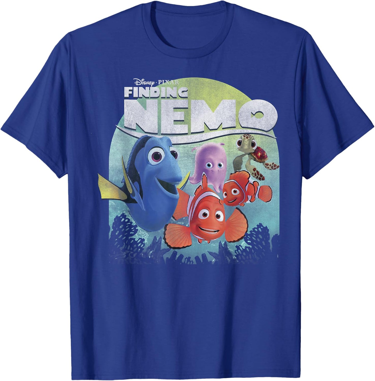 Disney Pixar Finding Nemo Group Shot Poster Graphic Small T-Shirt - T-Shirt | Royal