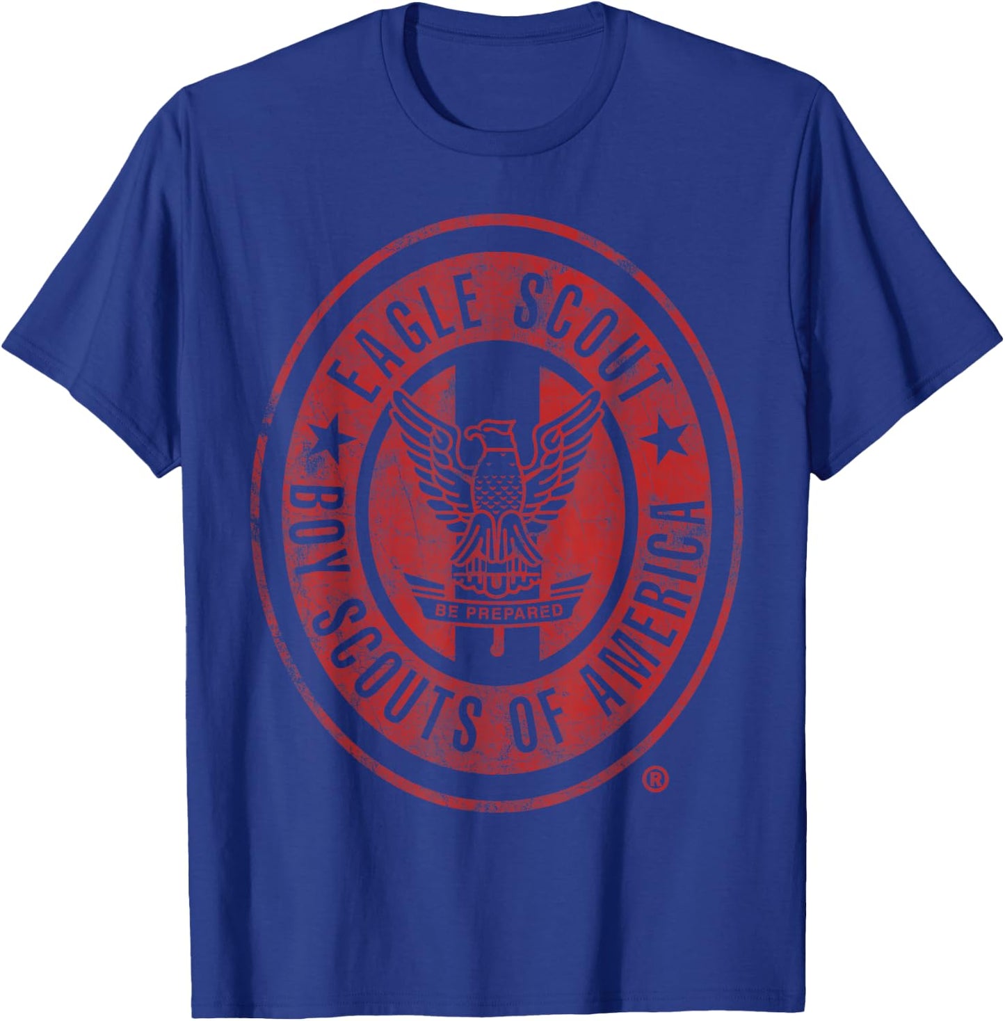 Eagle Scout Vintage (Red Distressed) T-Shirt - T-Shirt | Royal