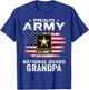 Proud Army National Guard Grandpa with American Flag Gift T-Shirt - T-Shirt | Royal