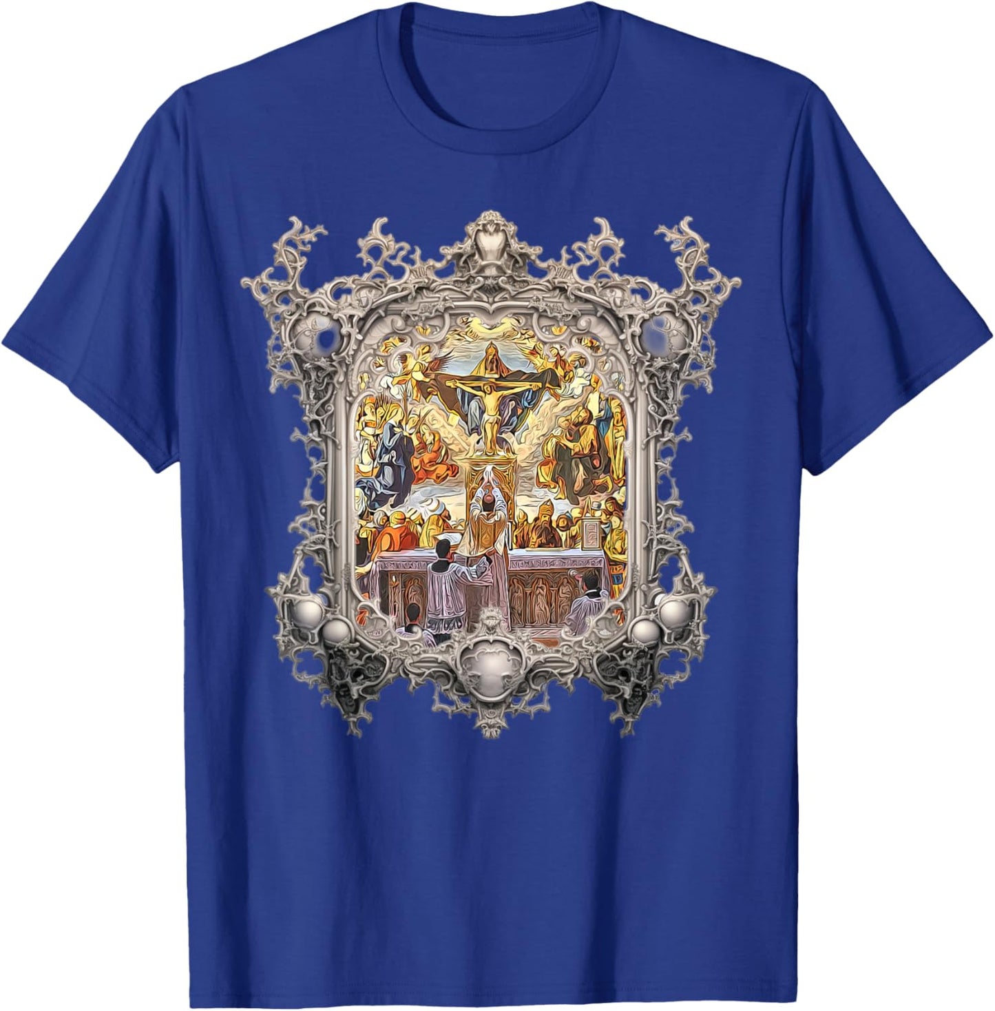 Eucharistic Consecration Traditional Latin Mass Catholic T-Shirt - T-Shirt | Royal