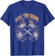 Feel the Burn - Gym Art Dumbbells Design T-Shirt - T-Shirt | Royal