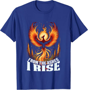 Phoenix From The Ashes I Rise Bird Fantasy Gifts For Lovers T-Shirt - T-Shirt | Royal