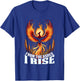 Phoenix From The Ashes I Rise Bird Fantasy Gifts For Lovers T-Shirt - T-Shirt | Royal