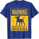Warning Protected By A Chihuahua - Chihuahua Lover - Adults - Black - Small - Short Sleeve - Cotton & Polyester - Classic Fit - Embroidery - Dog Theme T-Shirt - T-Shirt | Royal