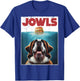 Funny St. Bernard, Jowls Burger, Saint Giant Dog Mom, Dad T-Shirt - T-Shirt | Royal