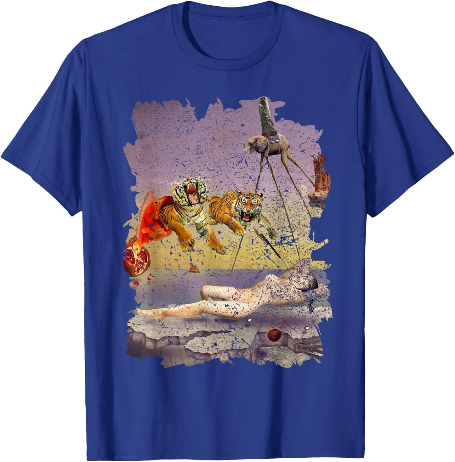 Dream Caused by the Flight of a Bee Famous Painting By Dali T-Shirt - T-Shirt | Royal