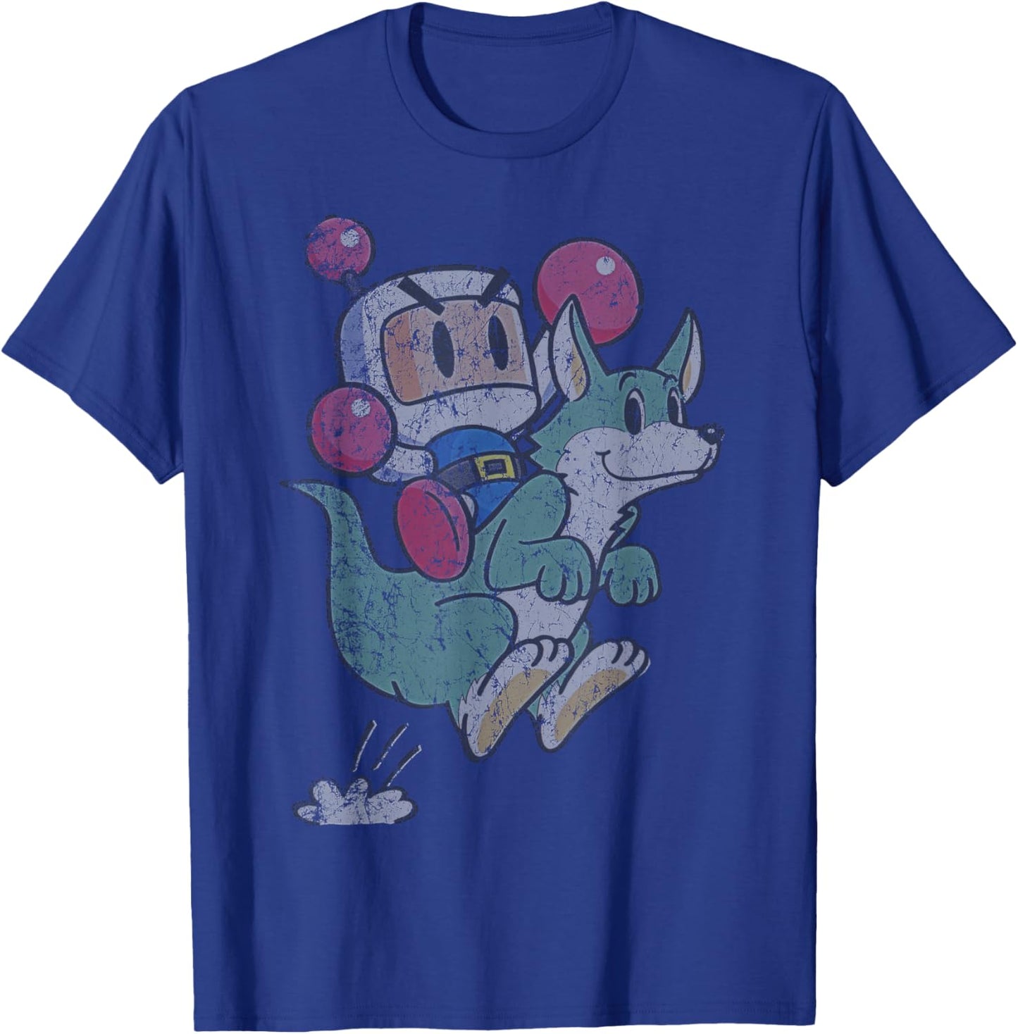 Bomberman Character Super 1993 Retro Gamer Space Classic T-Shirt - T-Shirt | Royal