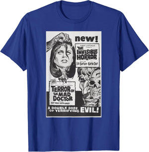 Horror Terror Classic Halloween Monster Poster Horror Movie T-Shirt - T-Shirt | Royal