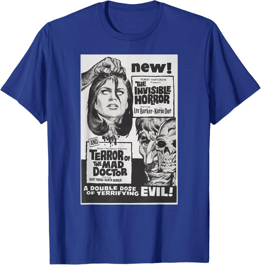 Horror Terror Classic Halloween Monster Poster Horror Movie T-Shirt - T-Shirt | Royal