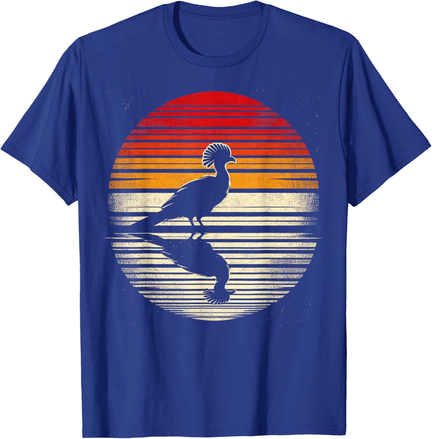 Turaco Bird Sunset Retro Style Safari Vintage 70s T-Shirt - T-Shirt | Royal