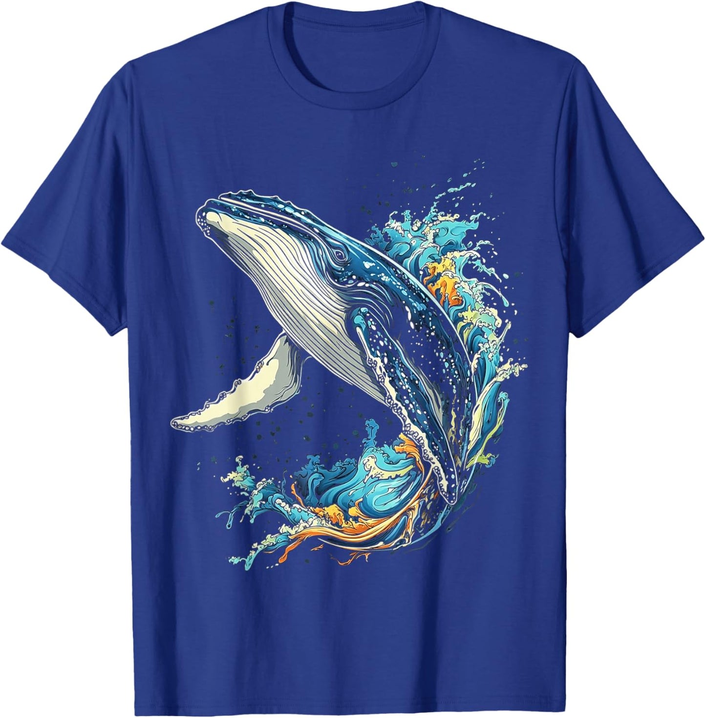 Buckelwal Tier Grafik Illustration Buckelwal T-Shirt - T-Shirt | Royal