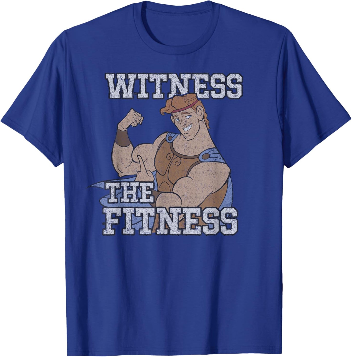 Marvel Legends Disney Hercules , Men's Dark Gray Classic Fit Short Sleeve Cotton Polyester , Small T-Shirt - T-Shirt | Royal