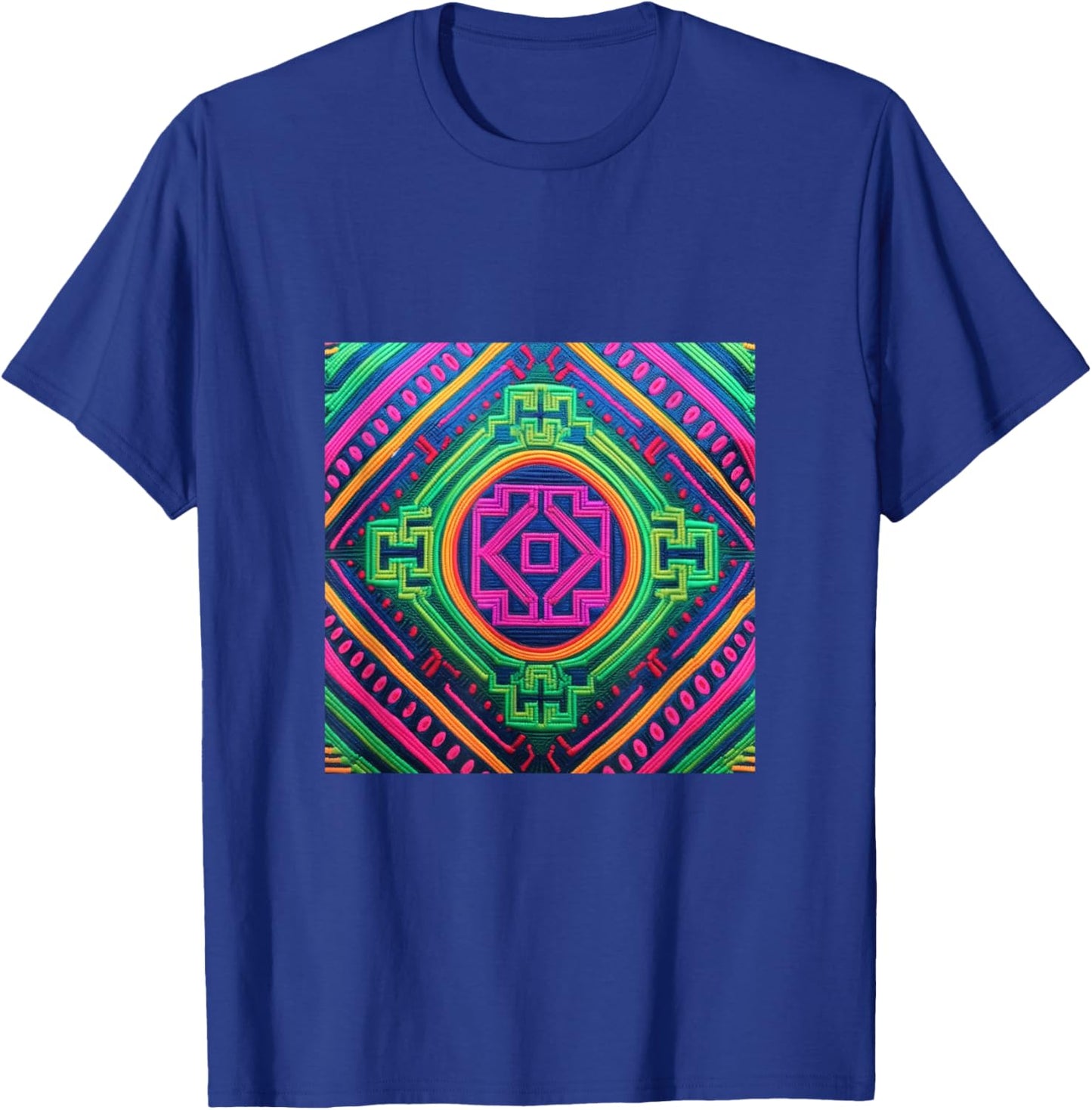 Hmong Pattern T-Shirt - T-Shirt | Royal