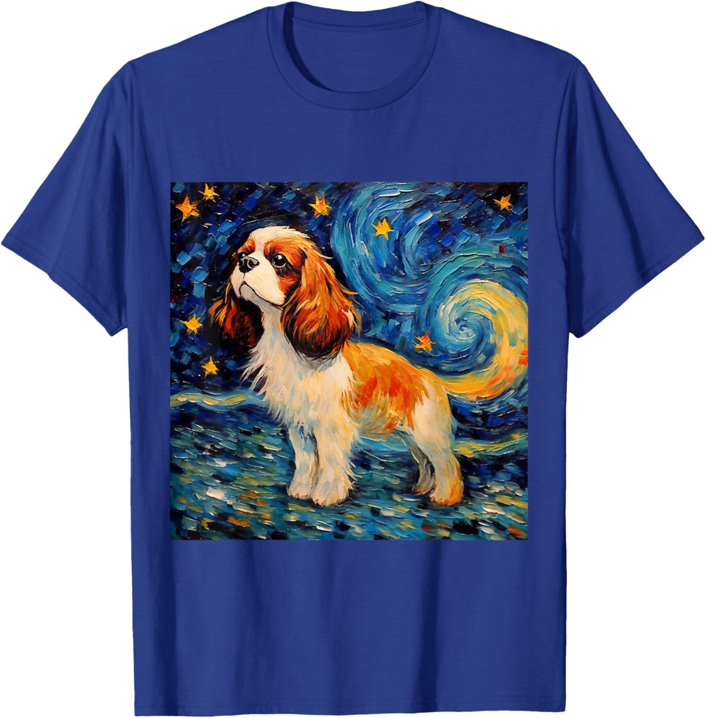 Cavalier King Charles Spaniel Starry Night T-Shirt - T-Shirt | Royal