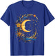 Mystic Sun and Moon Woman Mystical Flowers Aesthetic T-Shirt - T-Shirt | Royal