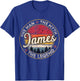 James The Man The Myth The Legend Personalized Name T-Shirt - T-Shirt | Royal