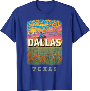 Dallas Texas TX Cowboy Capital SD650 T-Shirt - T-Shirt | Royal