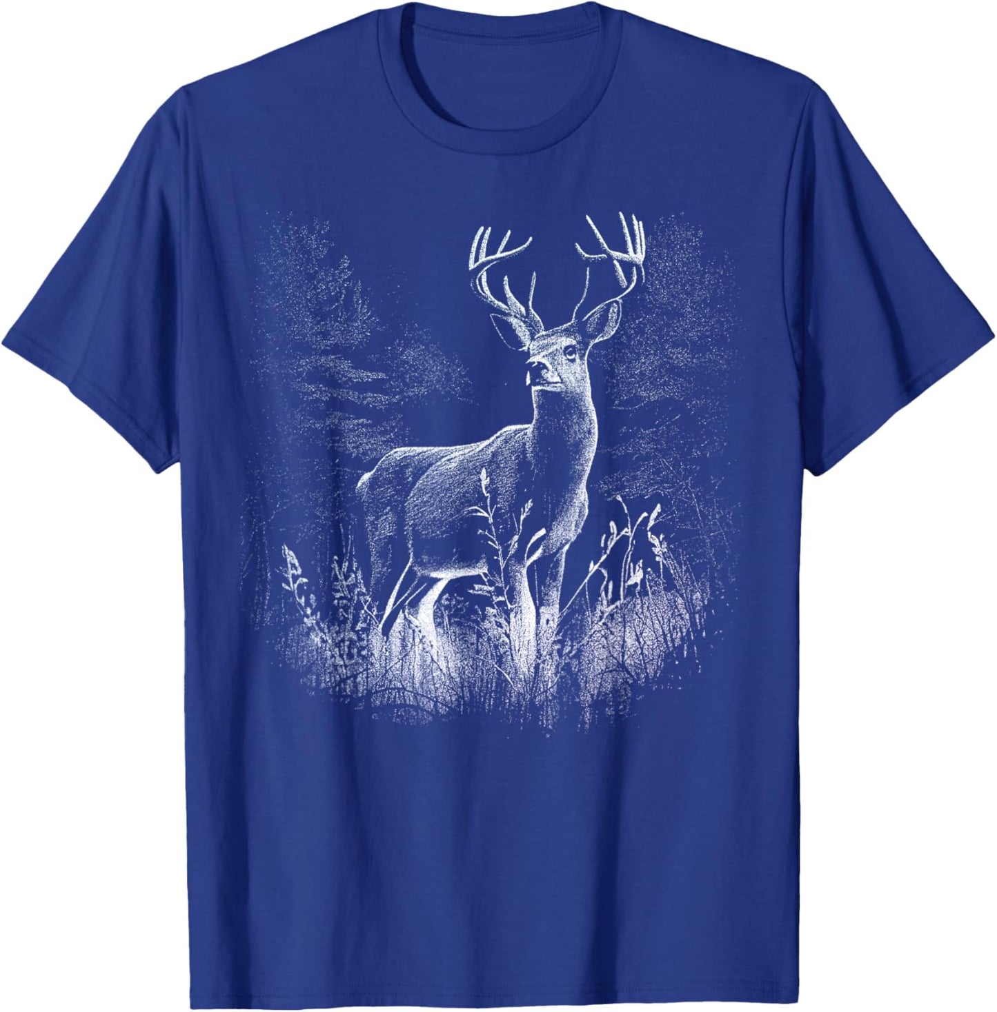 Deer Forest Nature Lover Deer Hunting Hunter T-Shirt - T-Shirt | Royal