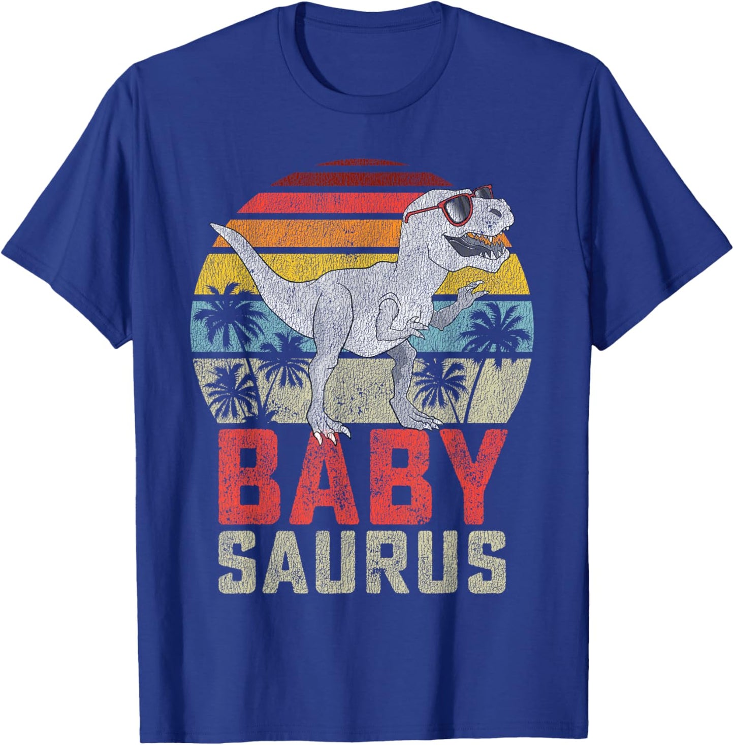Babysaurus T Rex Dinosaur Baby Saurus Family Matching T-Shirt - T-Shirt | Royal