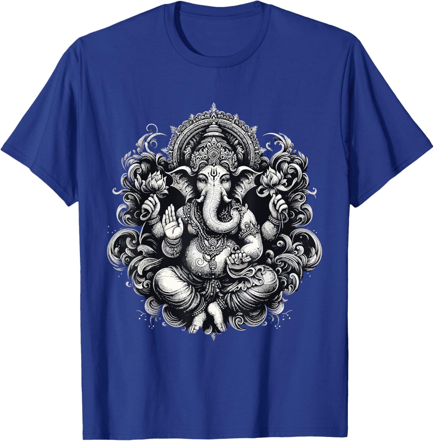 Ganesh Symbol Yoga Hindu Elephant God Ganesha Puja T-Shirt - T-Shirt | Royal
