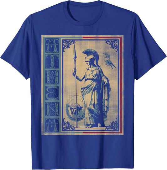 Goddess of wisdom Athena in greek mythology T-Shirt - T-Shirt | Royal