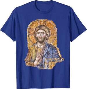 Christ Pantocrator Icon Hagia Sophia Catholic T-Shirt - T-Shirt | Royal