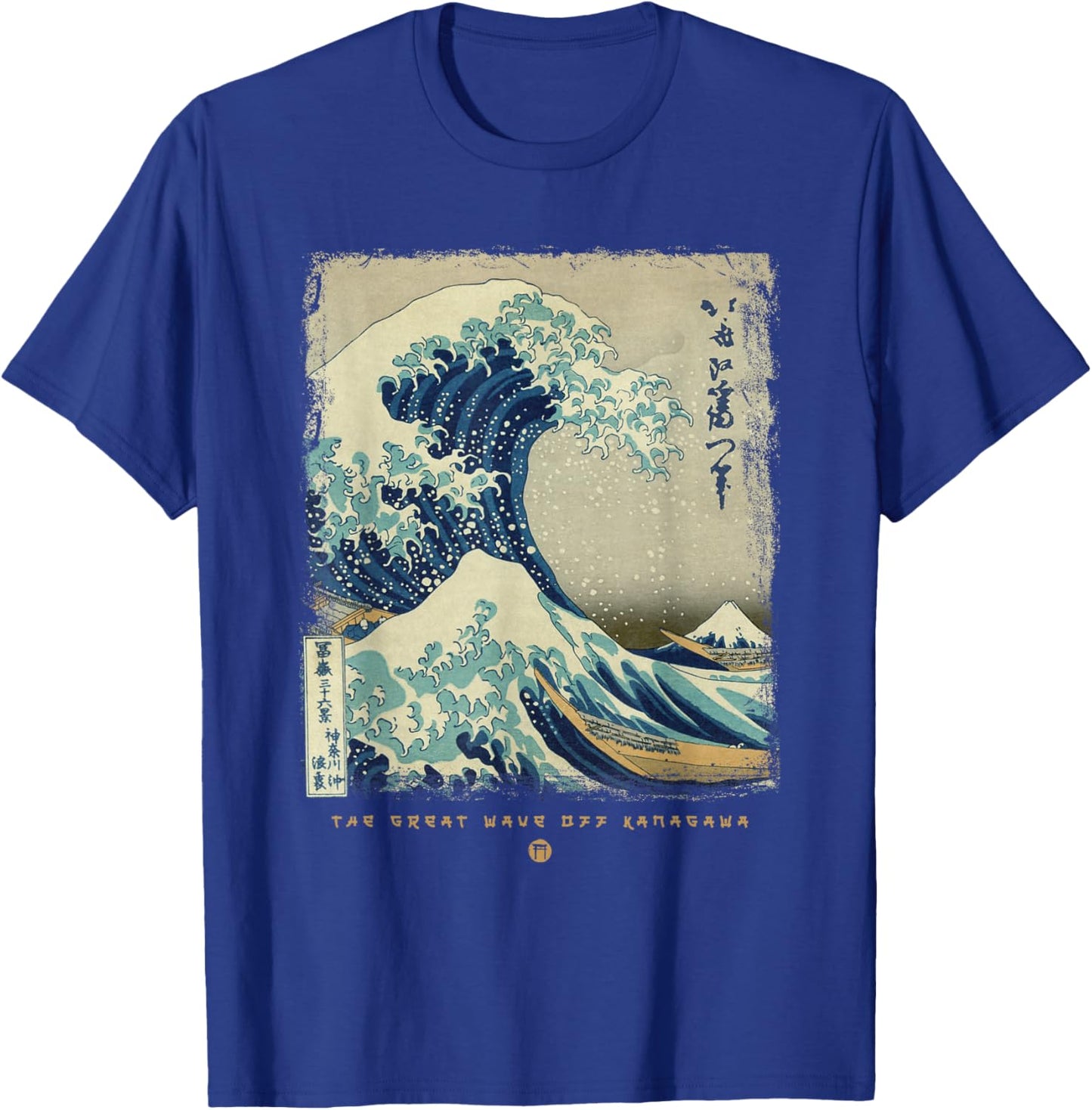 Great Wave Off Kanagawa Japanese Painting Art T-Shirt - T-Shirt | Royal