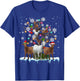 Christmas Goat On Tree Funny Santa Goat Lover Farmer T-Shirt - T-Shirt | Royal
