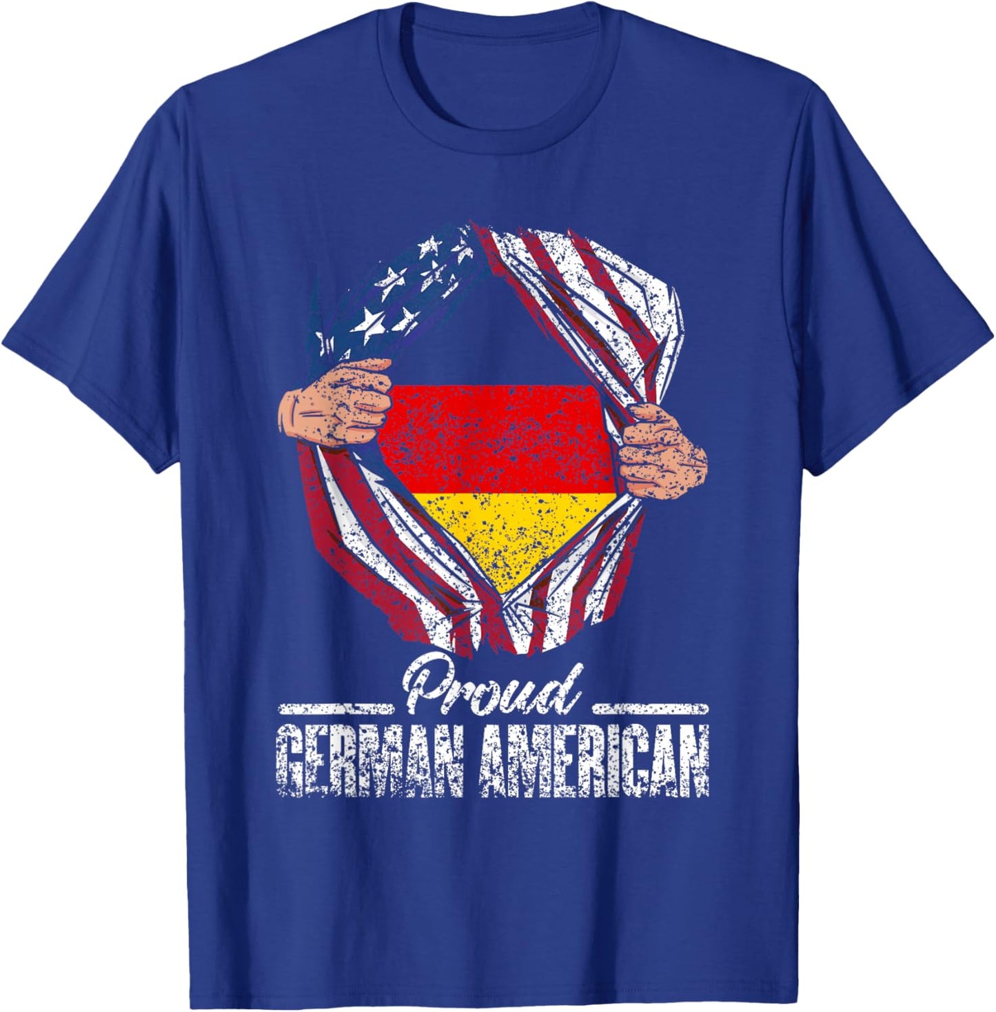 Proud German American Germany Us America German American Usa T-Shirt - T-Shirt | Royal