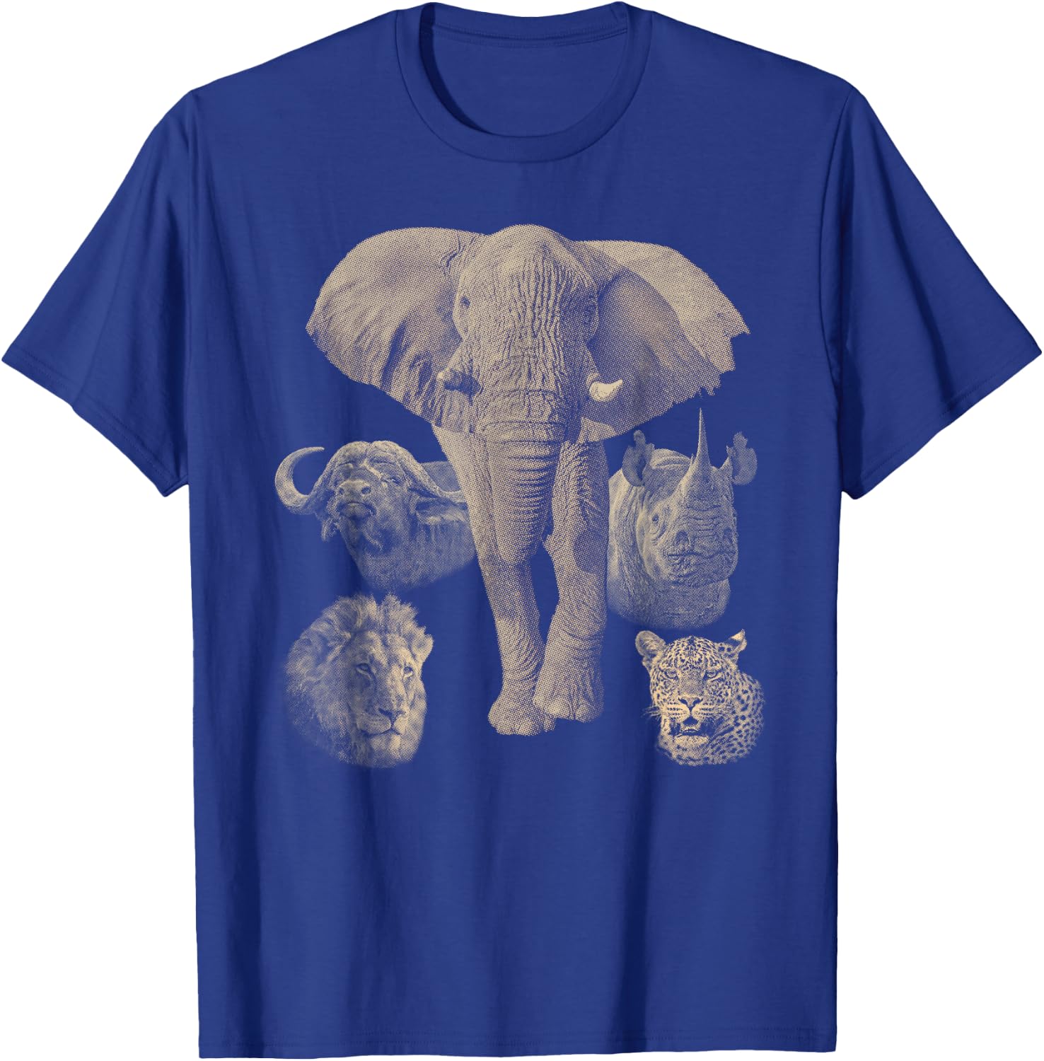 Big 5 African Safari T-Shirt - T-Shirt | Royal