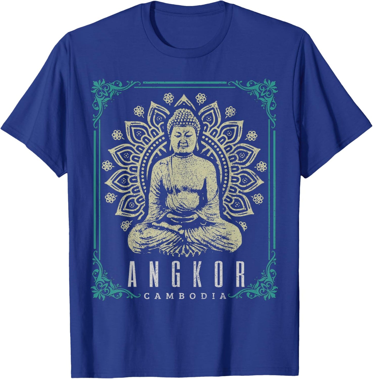 Angkor Wat Cambodia Buddha Temple Vintage Souvenir T-Shirt - T-Shirt | Royal