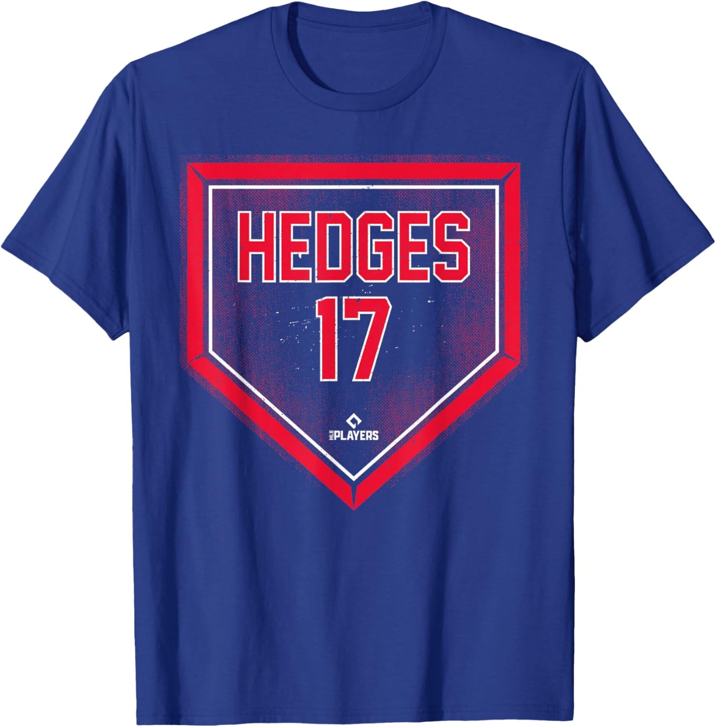 Austin Hedges Home Plate Gameday Austin Hedges Cleveland T-Shirt - T-Shirt | Royal