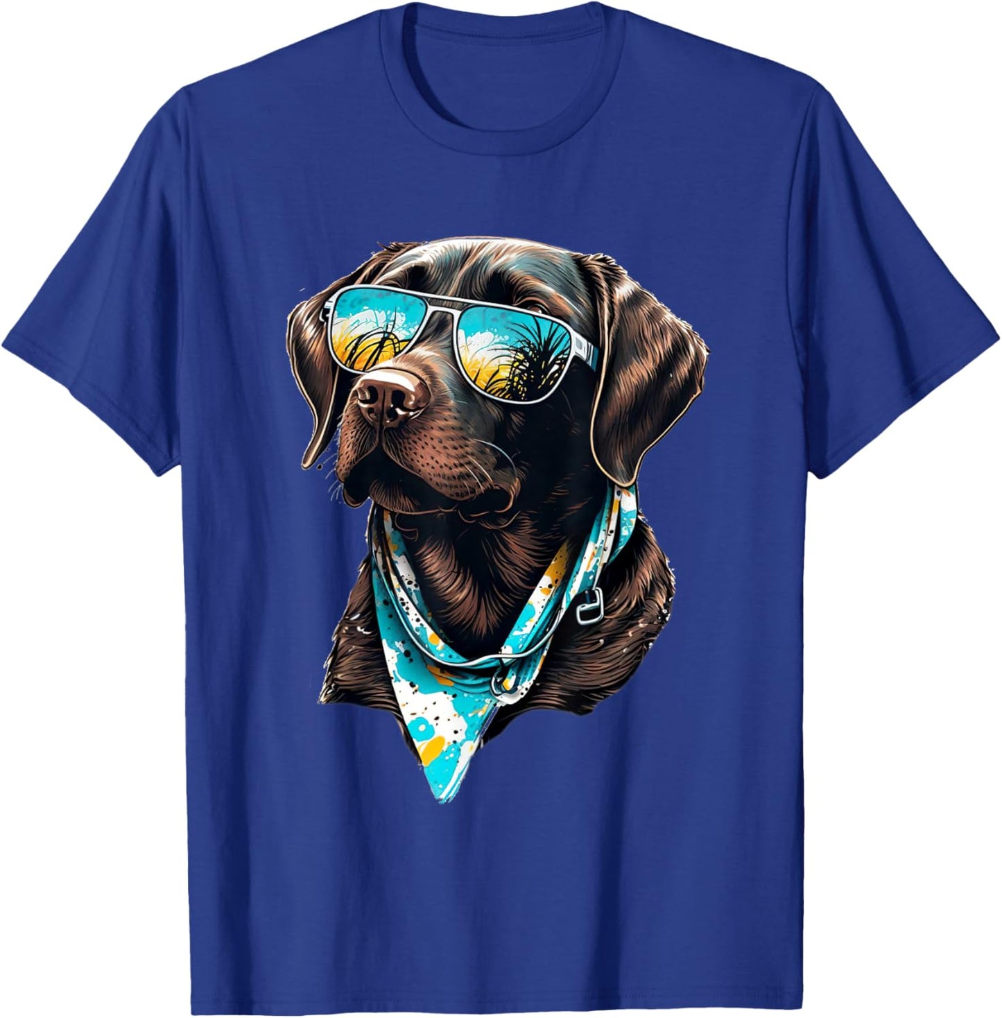 Labrador Retriever with Sunglasses T-Shirt - T-Shirt | Royal