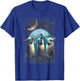Three Llamas Howling At The Moon Funny Parody Llama T-Shirt - T-Shirt | Royal