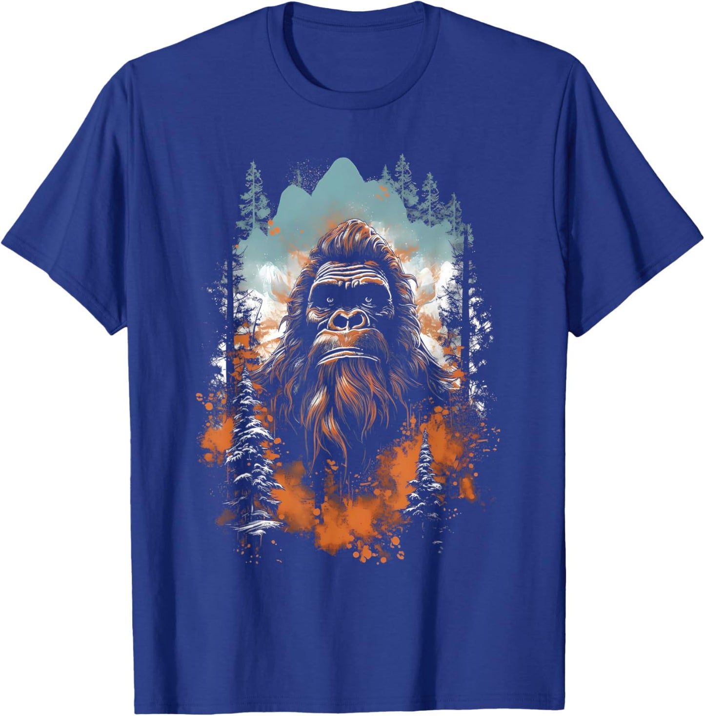 Bigfoot Sasquatch Lovers Women Kids T-Shirt - T-Shirt | Royal