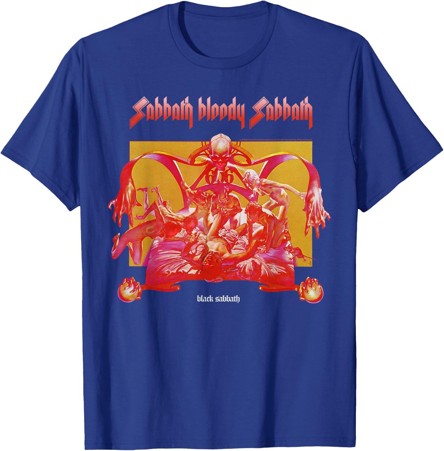 Black Sabbath Official Sabbath Bloody Sabbath Bright T-Shirt - T-Shirt | Royal